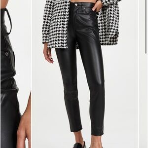 NWOT Pistola faux leather skinny pants